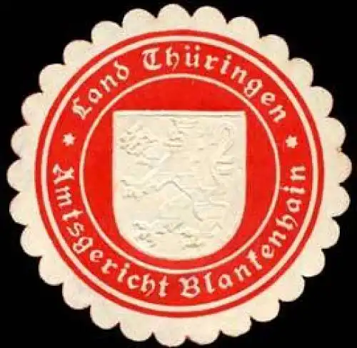 Land ThÃ¼ringen - Amtsgericht Blankenhain