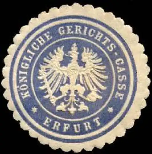 KÃ¶nigliche Gerichts - Casse - Erfurt