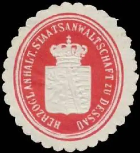 H. Anhalt. Staatsanwaltschaft zu Dessau