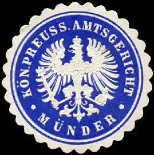 Königlich Preussisches Amtsgericht - Münder
