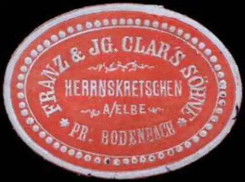 Franz & Jg. Clars SÃ¶hne - Herrnskretschen an der Elbe - Pr. Bodenbach