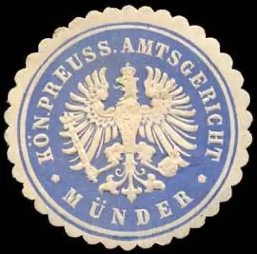 Königlich Preussisches Amtsgericht - Münder