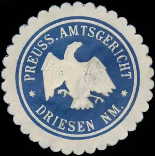 Pr. Amtsgericht Driesen Neumark