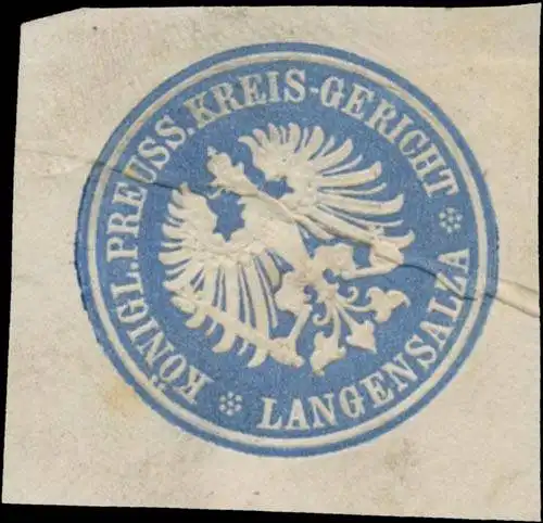 K. Pr. Amtsgericht Langensalza