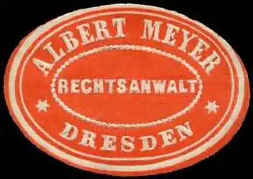 Rechtsanwalt Albert Meyer - Dresden