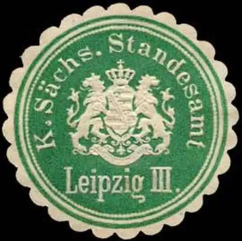 KÃ¶niglich SÃ¤chsisches Standesamt Leipzig III