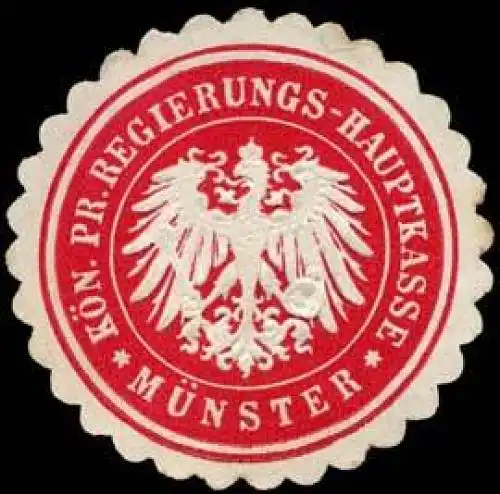 Königlich Preussische Regierungs - Hauptkasse - Münster