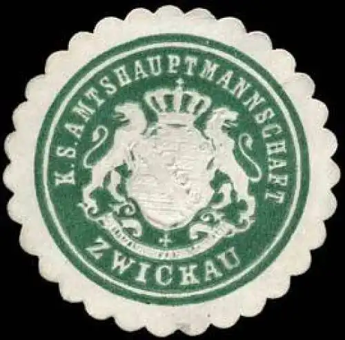 KÃ¶niglich SÃ¤chsische Amtshauptmannschaft - Zwickau