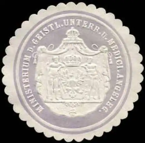 Ministerium des Geistlichen Unterrichts und Medicinischen Angelegenheiten