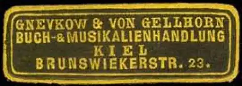 Gnevkow & von Gellhorn Buch - & Musikalienhandlung - Kiel