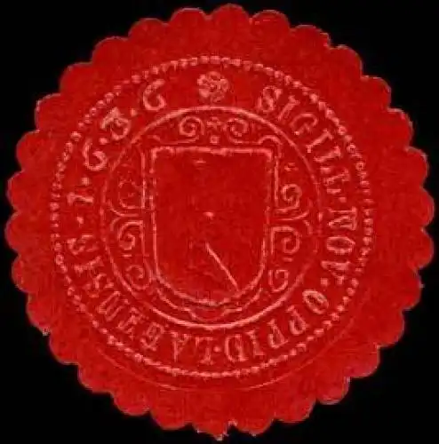 Sigillum Nov. Oppid-Lagensis