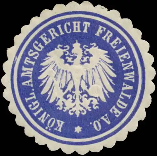 K. Amtsgericht Freienwalde/Oder
