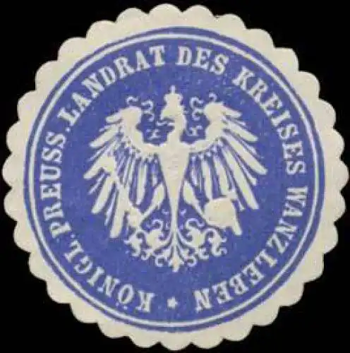 K.Pr. Landrat des Kreises Wanzleben