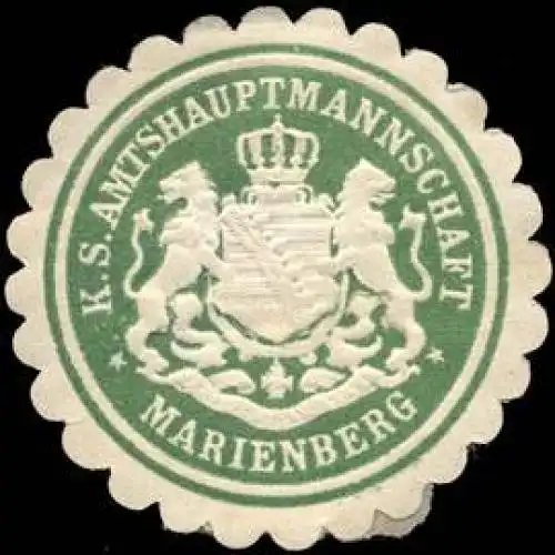 KÃ¶niglich sÃ¤chsische Amtshauptmannschaft Marienberg