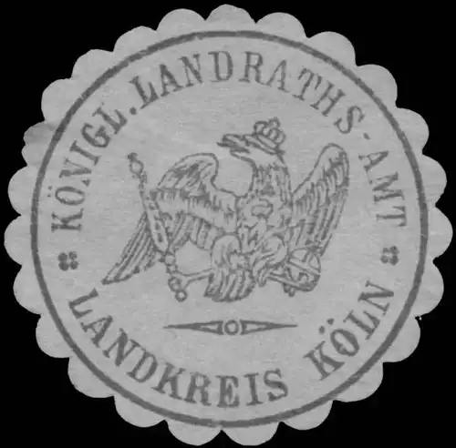 K. Landraths-Amt Landkreis KÃ¶ln
