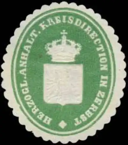 H. Anhalt. Kreisdirection in Zerbst