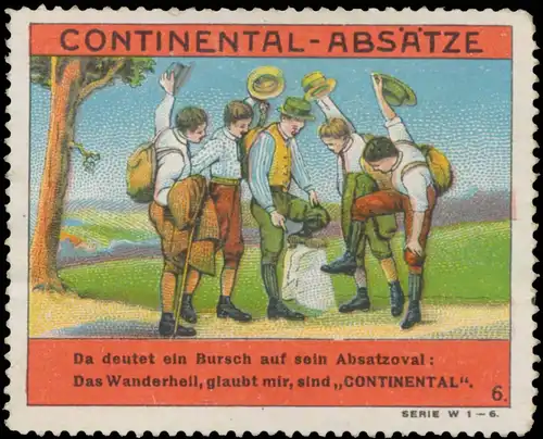 Wandern auf Continental-AbsÃ¤tze