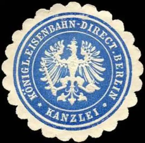 KÃ¶nigliche Eisenbahn - Direction Berlin - Kanzlei