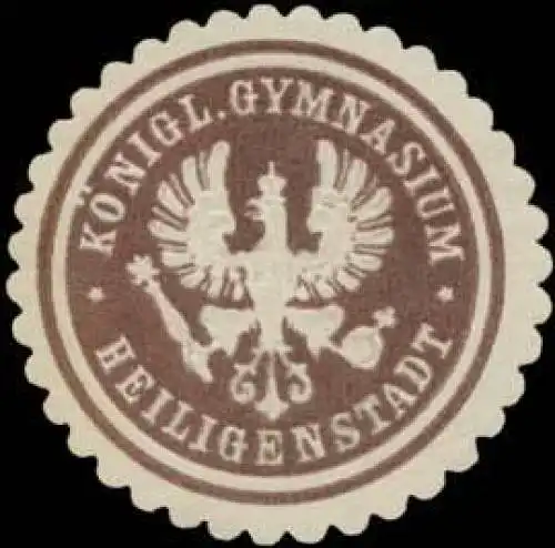 Siegel des KÃ¶n. Pr. Gymnasium zu Heiligenstadt