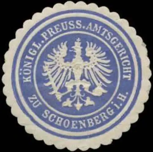 K.Pr. Amtsgericht zu Schoenberg i.H