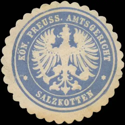 K. Pr. Amtsgericht Salzkotten