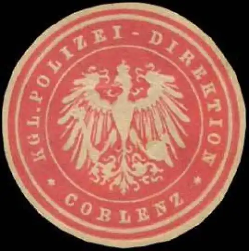 K. Polizei-Direktion Koblenz