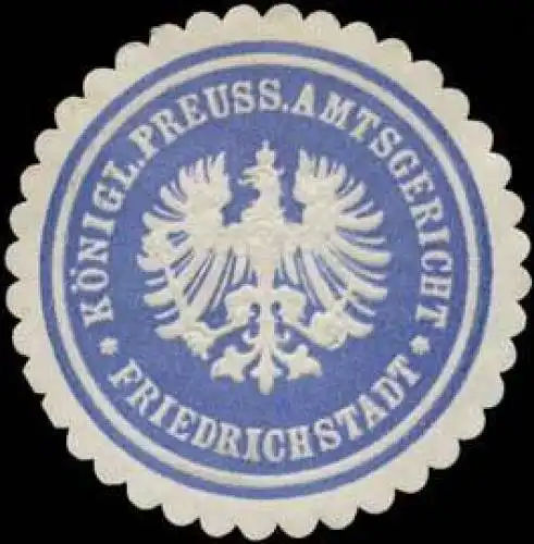 KÃ¶nigl. Preuss. Amtsgericht Friedrichstadt