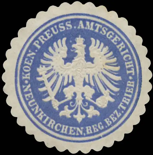 K.Pr. Amtsgericht Neunkirchen Reg. Bez. Trier