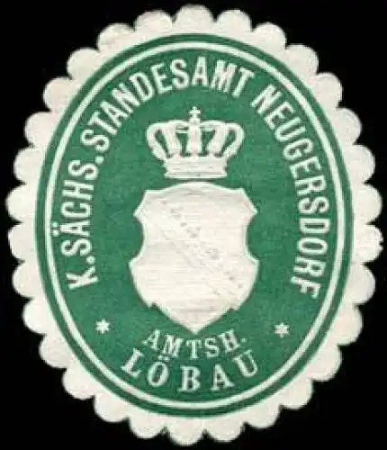 K.S. Standesamt Neugersdorf - Amtshauptmannschaft LÃ¶bau