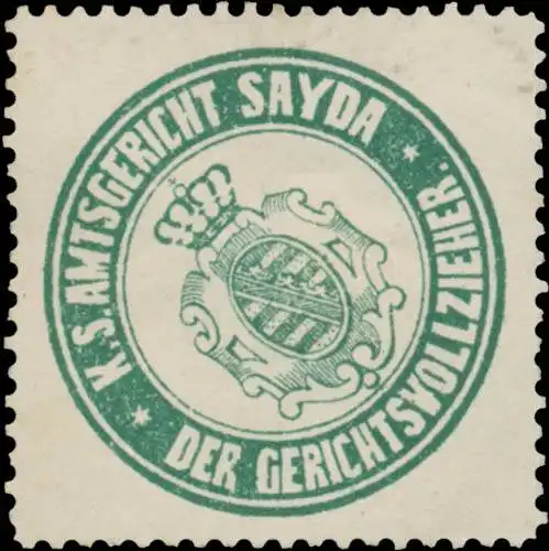 K.S. Amtsgericht Sayda - Der Gerichtsvollzieher