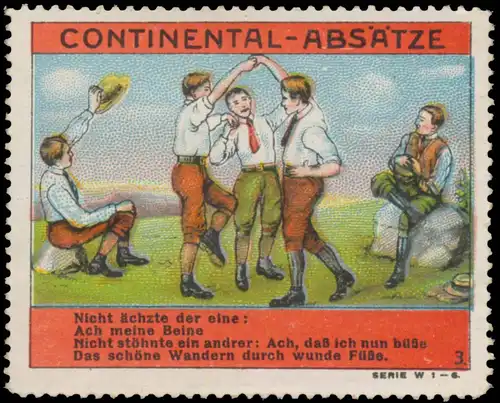 Wandern auf Continental-AbsÃ¤tze