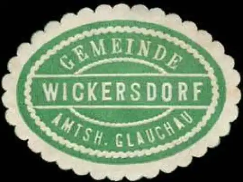 Gemeinde Wickersdorf - Amtshauptmannschaft Glauchau