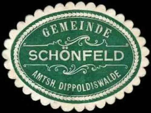 Gemeinde SchÃ¶nfeld - Amtshauptmannschaft Dippoldiswalde