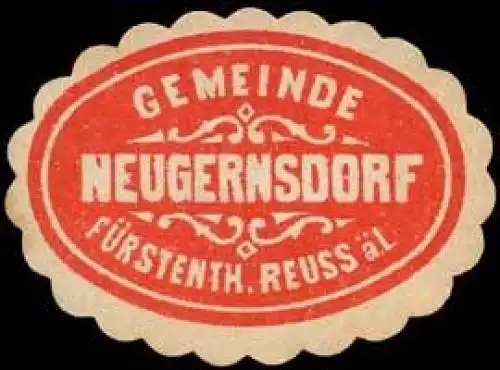 Gemeinde Neugernsdorf - FÃ¼rstenthum Reuss Ã¤L