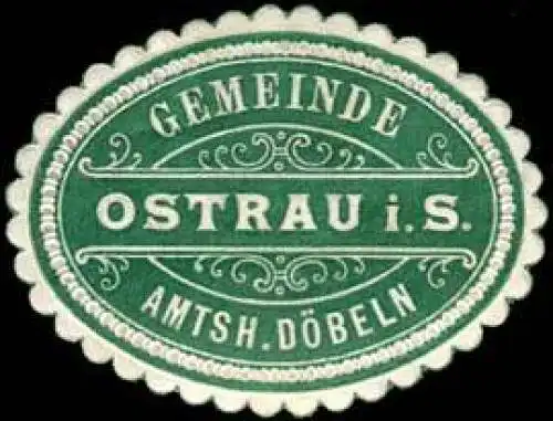 Gemeinde Ostrau in Sachsen - Amtshauptmannschaft Döbeln