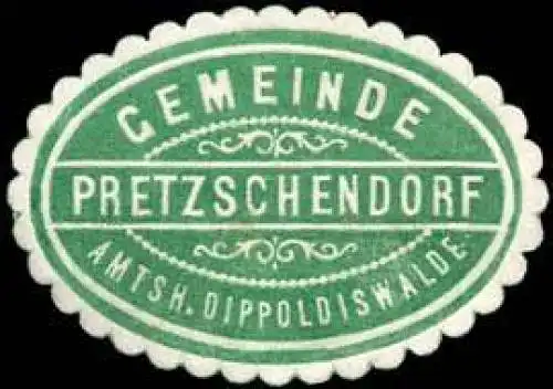 Gemeinde Pretzschendorf - Amtshauptmannschaft Dippoldiswalde