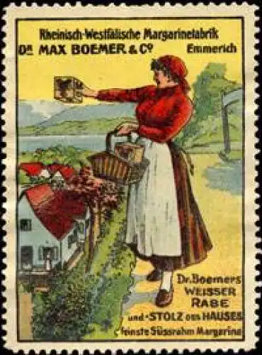 Dr. Boemers Weisser Rabe und Stolz des Hauses feinste Süssrahm Margarine