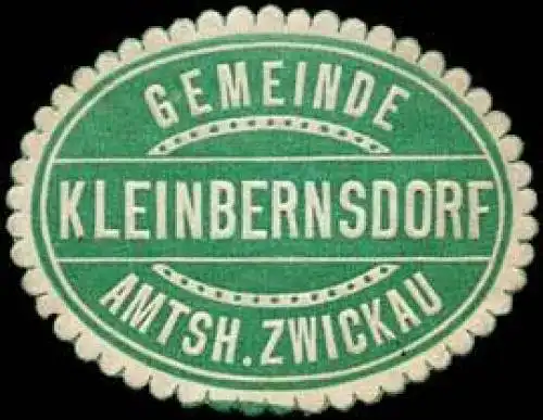 Gemeinde Kleinbernsdorf - Amtshauptmannschaft Zwickau