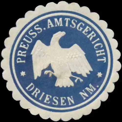 Pr. Amtsgericht Driesen Neumark