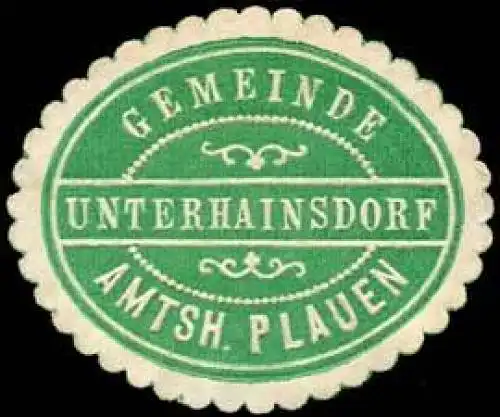 Gemeinde Unterhainsdorf - Amtshauptmannschaft Plauen