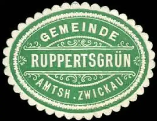 Gemeinde Ruppertsgrün - Amtshauptmannschaft Zwickau