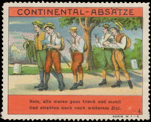 Wandern auf Continental-AbsÃ¤tze