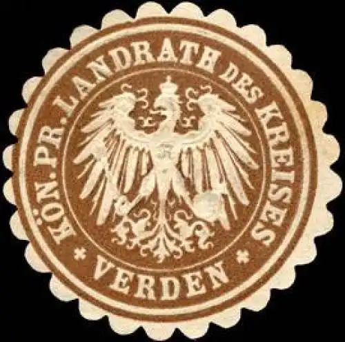 KÃ¶niglich Preussischer Landrath des Kreises - Verden