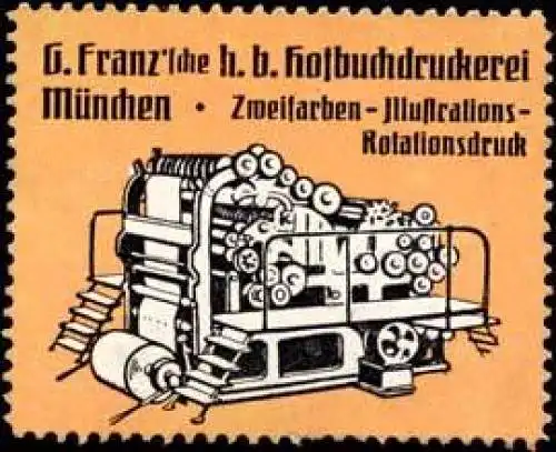 Zweifarben-Illustrations-Rotationsdruck
