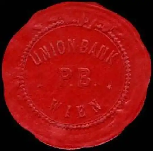 Union Bank - P.B. - Wien