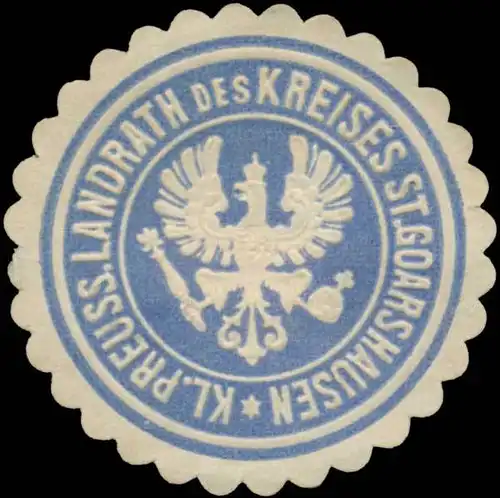 Kl. Pr. Landrath des Kreises St. Goarshausen