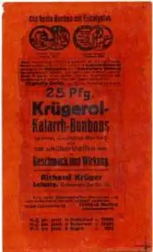 25 Pfg. KrÃ¼gerol-Katarrh-Bonbons