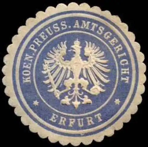 Koeniglich Preussisches Amtsgericht - Erfurt
