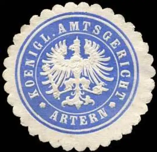 Koenigliches Amtsgericht - Artern