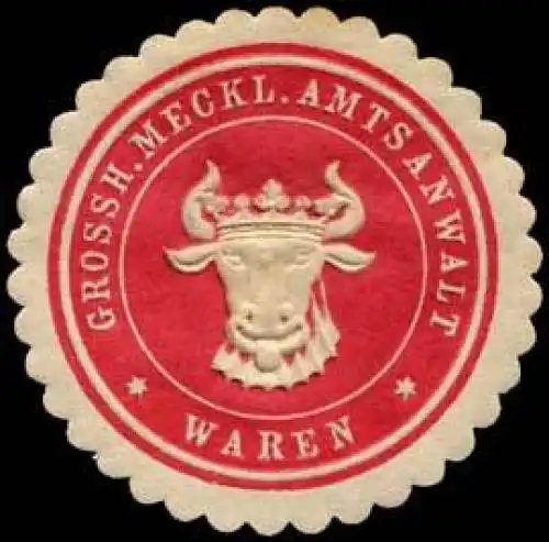 Gr. Mecklenburgischer Amtsanwalt - Waren